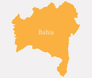 Mapa do estado da Bahia