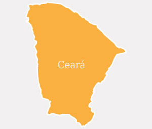 Mapa do estado do Ceará