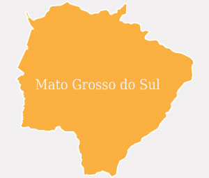 Mapa do estado do Mato Grosso do Sul