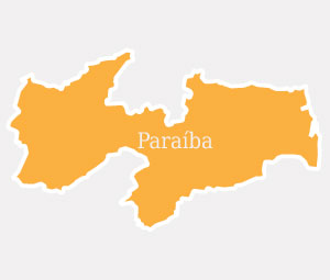Mapa do estado da Paraíba