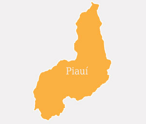Mapa do estado do Piauí
