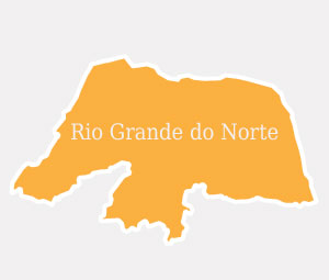 Mapa do estado do Rio Grande do Norte